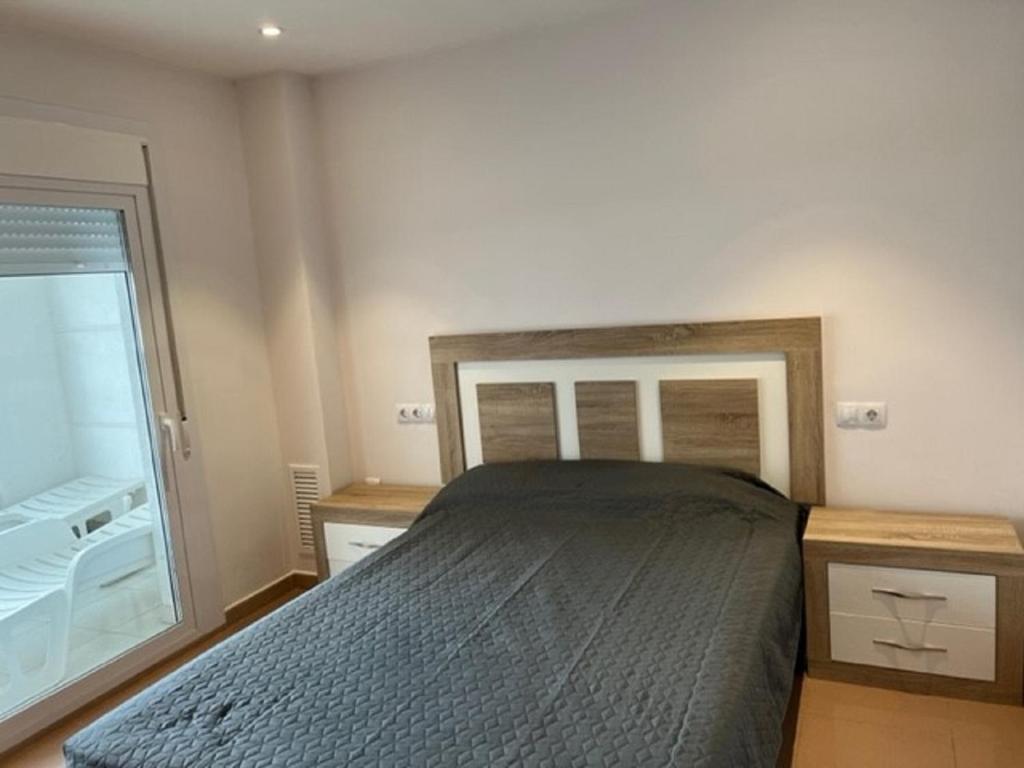 Posteľ alebo postele v izbe v ubytovaní COSTA DAURADA APARTAMENTS - Royal 108 Luxe