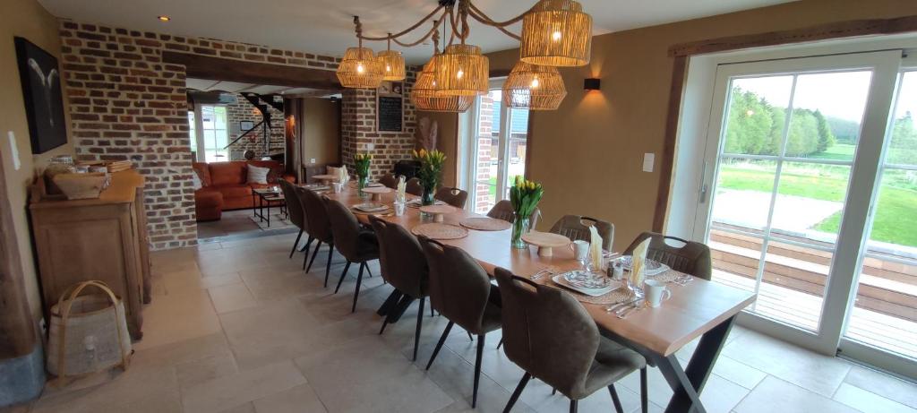 Posezení v ubytování B&B La Bouverie HF
