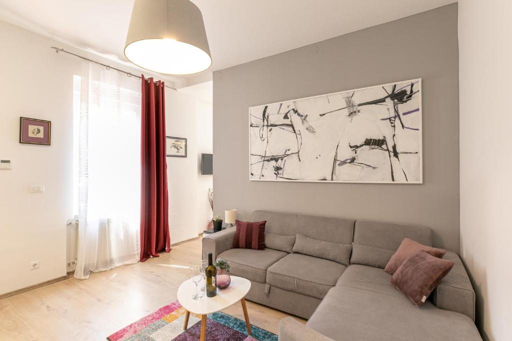 Posezení v ubytování Polai Center Apartments