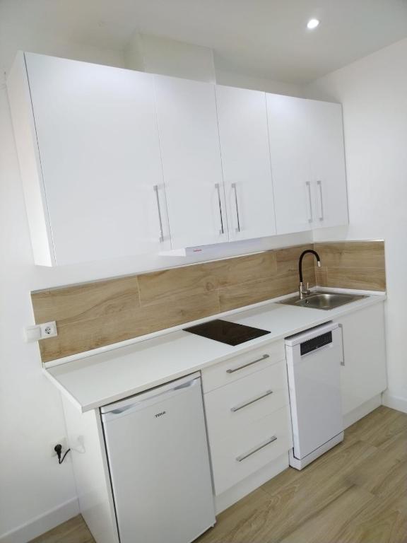 Kuchnia lub aneks kuchenny w obiekcie CASTRO Suites Osuna