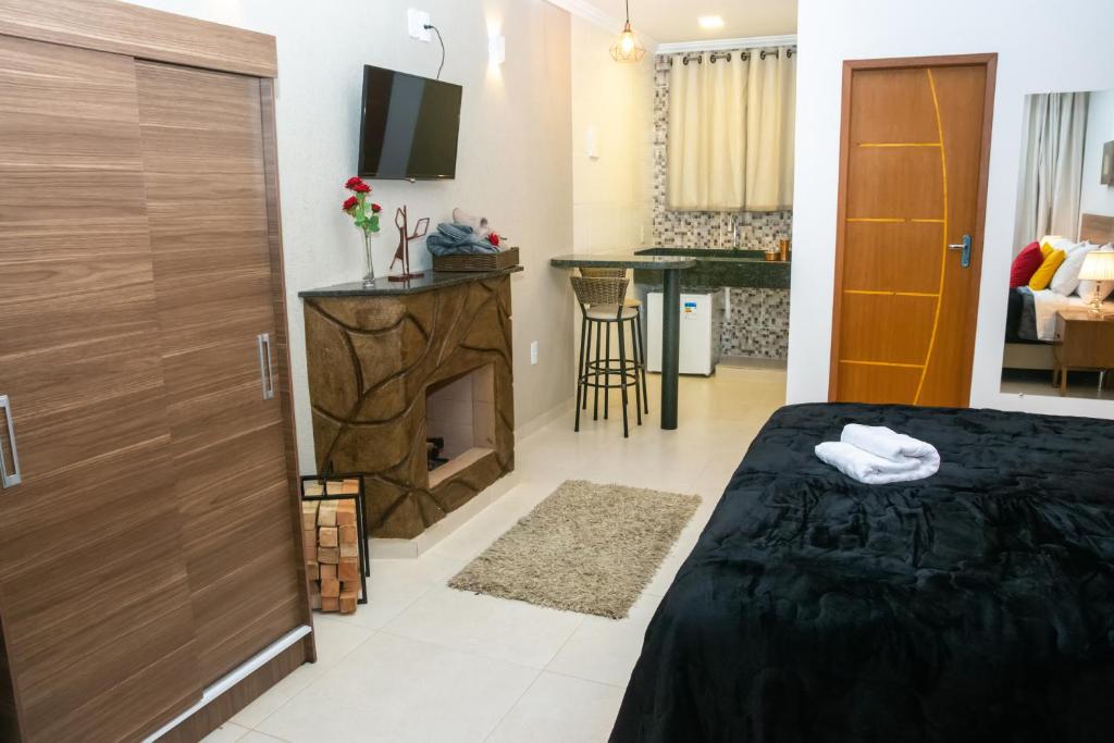 Letto o letti in una camera di Pousada Dom Dimitri