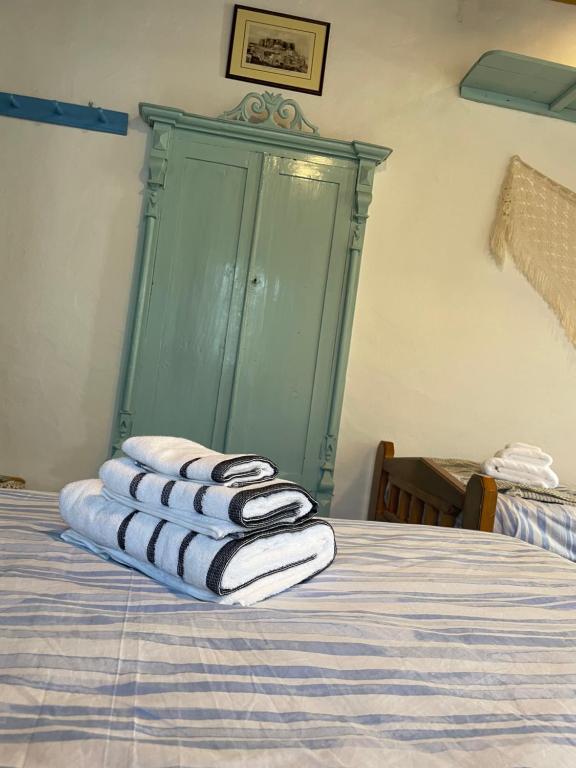 Postel nebo postele na pokoji v ubytování Patmos Horizon