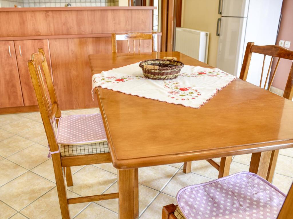 Kuchyň nebo kuchyňský kout v ubytování Tagkas Apartments