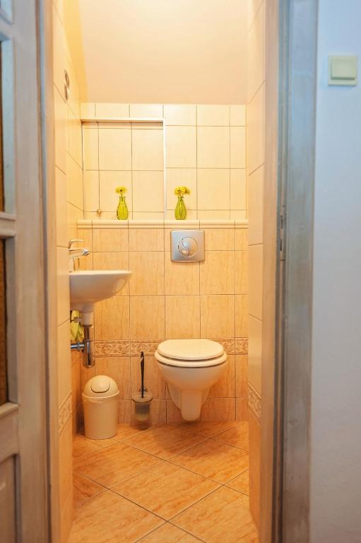 Koupelna v ubytování Za górami, za lasami