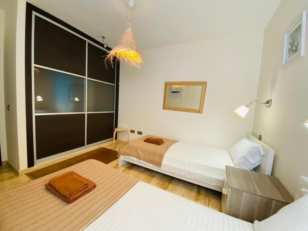 Postel nebo postele na pokoji v ubytování Apartamento Mar i Sol El Cotillo