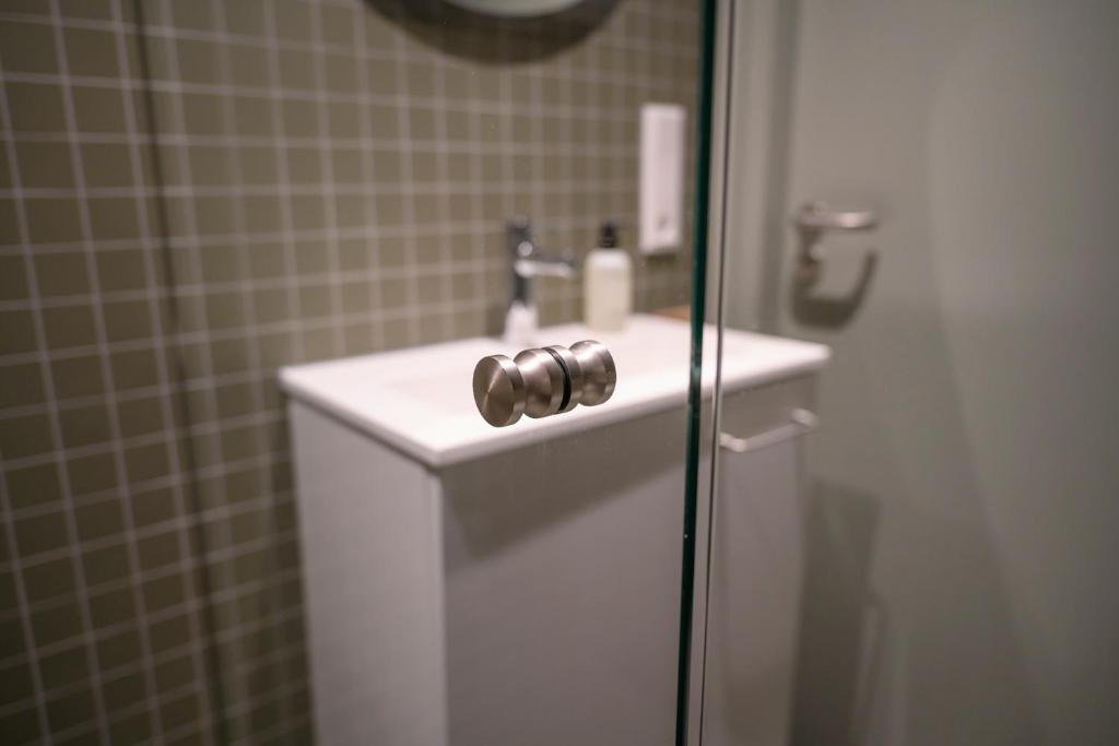 Koupelna v ubytování B&B Turfkade9