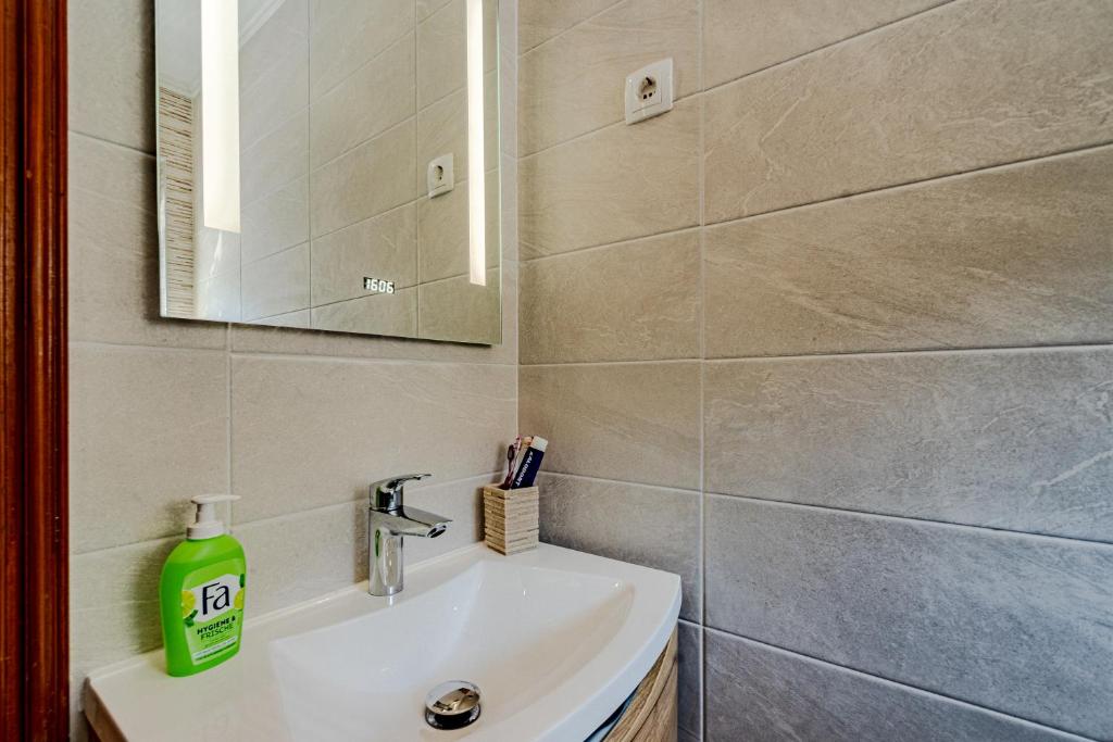 Koupelna v ubytování Apartman Mimi
