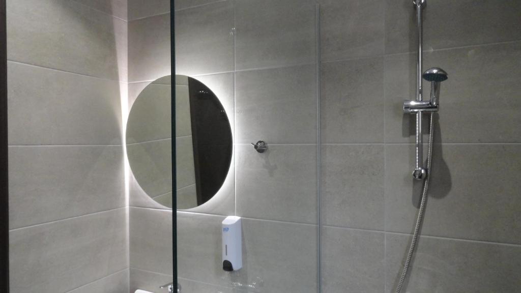 Koupelna v ubytování Afroditi Hotel