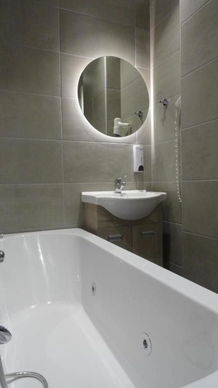 Koupelna v ubytování Afroditi Hotel
