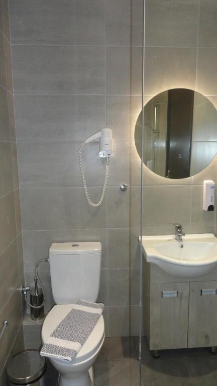 Koupelna v ubytování Afroditi Hotel
