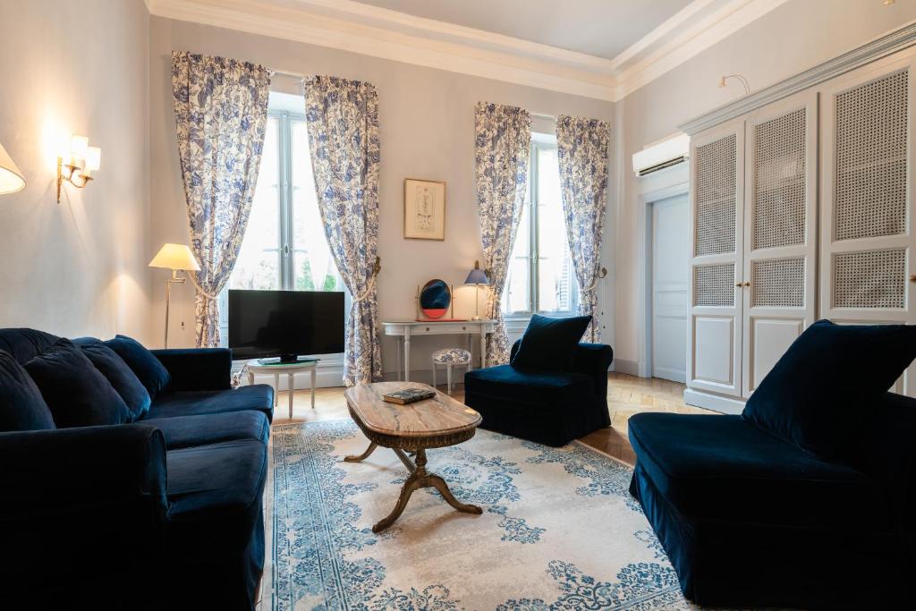Posezení v ubytování Domaine d'Auriac - Relais & Châteaux