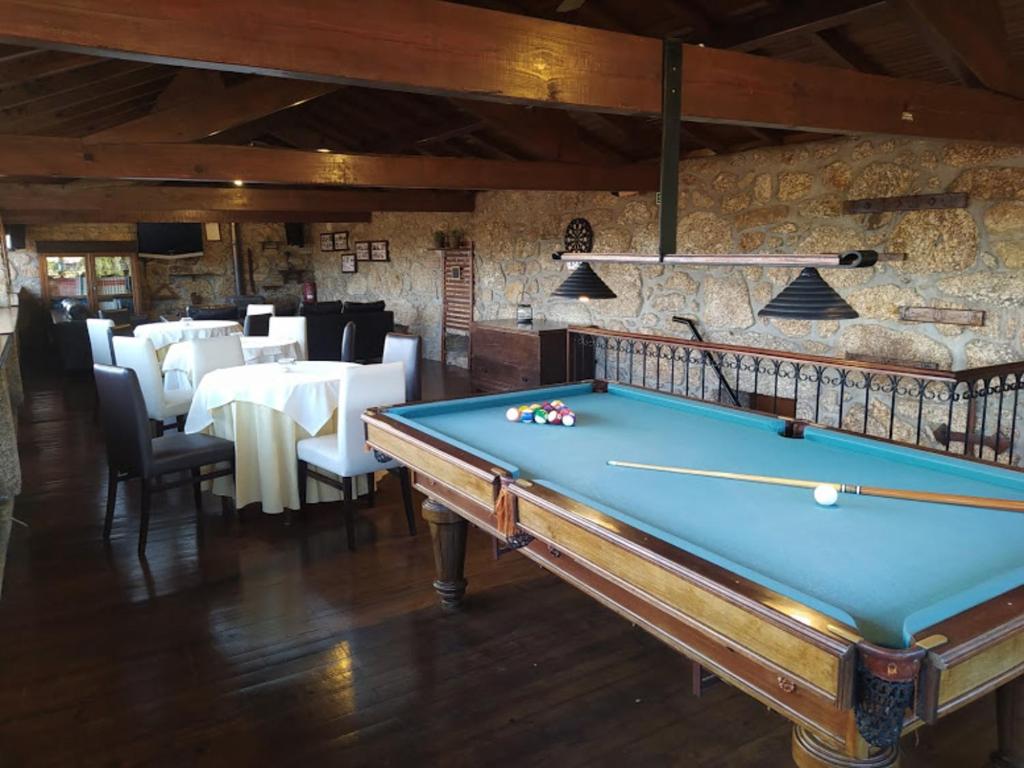 Biliár nebo kulečník v ubytování Casa de Sequiade