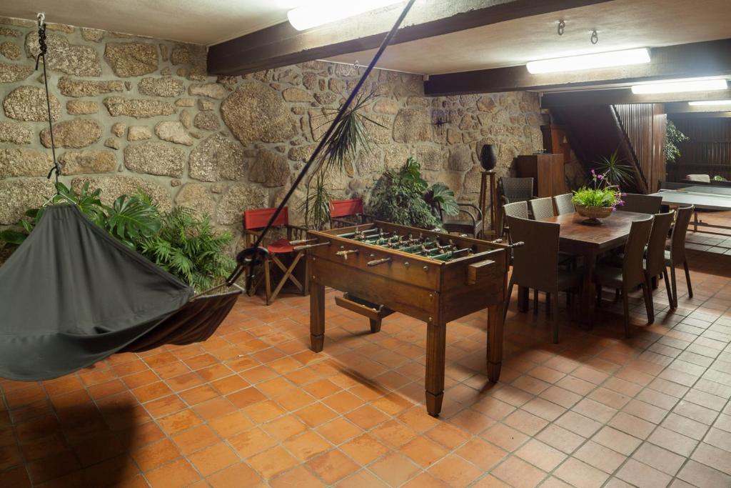 Biliár nebo kulečník v ubytování Casa de Sequiade