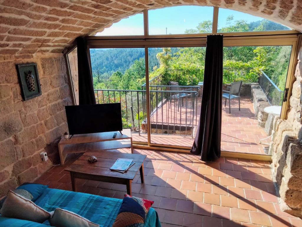 Balkón nebo terasa v ubytování Le Relais des Bouziges