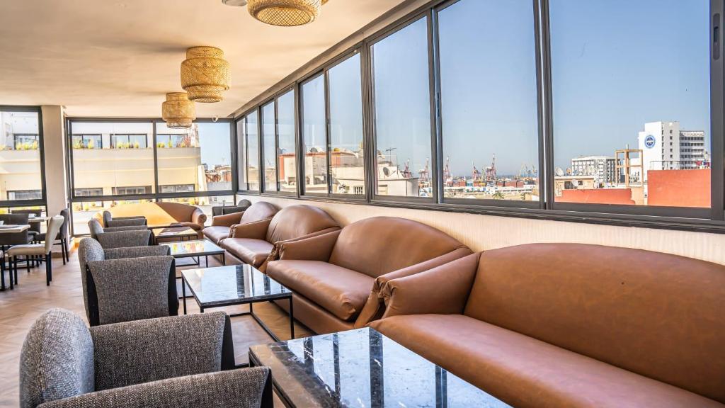 Posezení v ubytování Hotel Les Ambassadeurs
