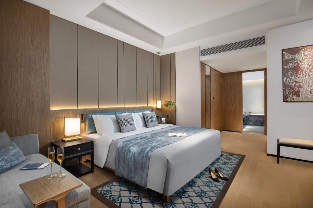 Ascott M-City Foshan客房内的一张或多张床位