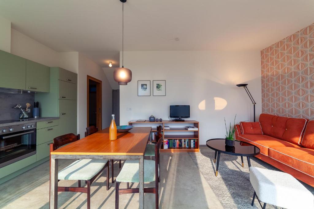 Kuchyň nebo kuchyňský kout v ubytování Apartment Vitus
