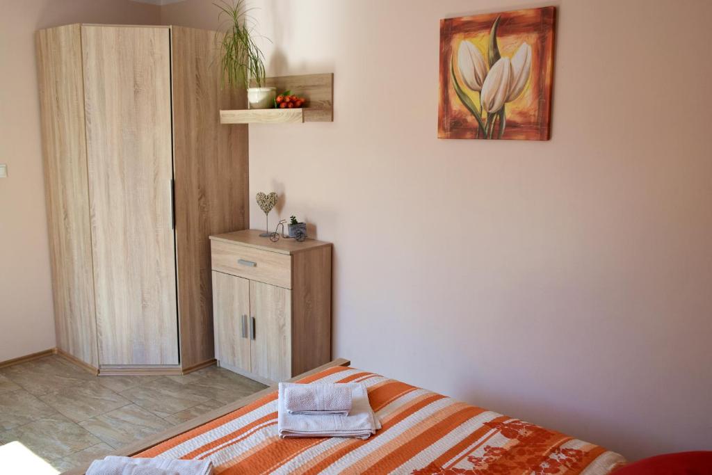 Postel nebo postele na pokoji v ubytování Apartment Boroví
