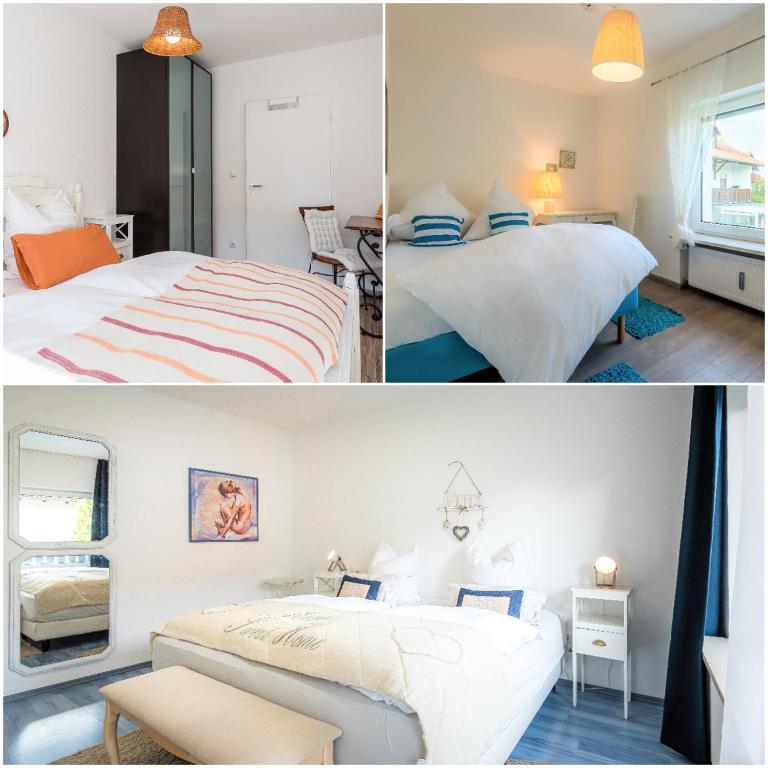 Postel nebo postele na pokoji v ubytování DARFATI 4-Zimmer Wohnung