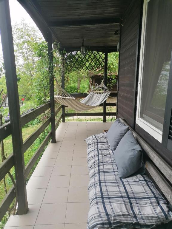 Balkón nebo terasa v ubytování Baranja Black Hill's