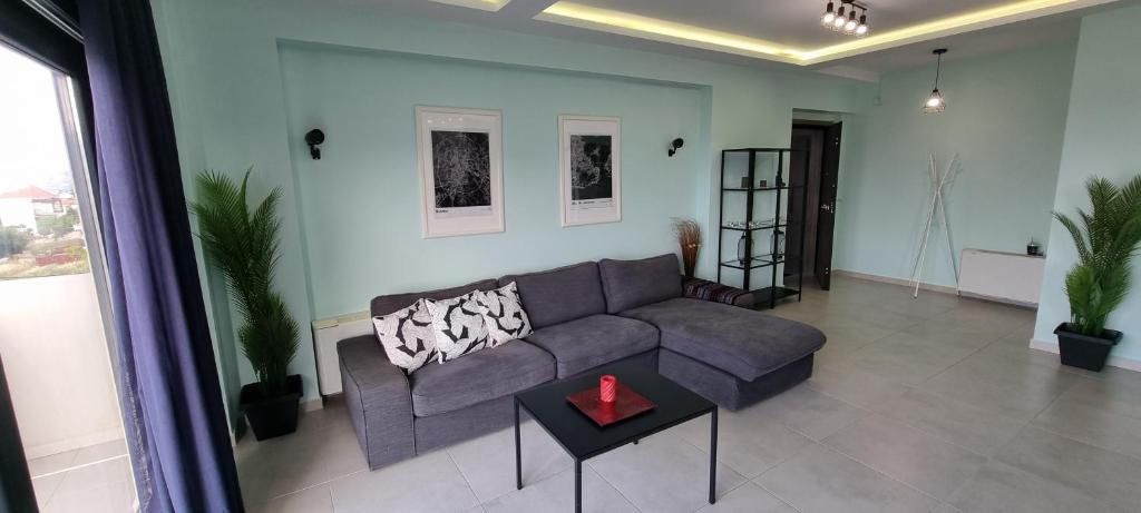 Część wypoczynkowa w obiekcie Sandy Cozy Apartments