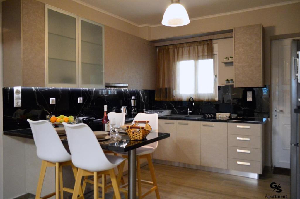 Kuchyň nebo kuchyňský kout v ubytování G.S. Apartment