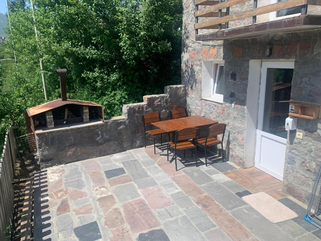 Balkón nebo terasa v ubytování Cottage Gudauri