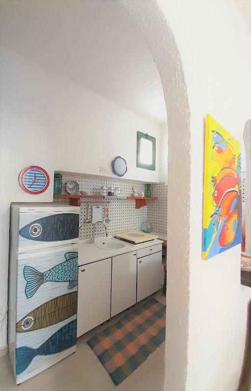 Kuchyňa alebo kuchynka v ubytovaní Casa Flavin Favignana