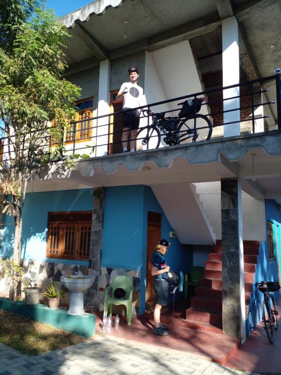 Balkón nebo terasa v ubytování Thomasha Homestay Wellawaya