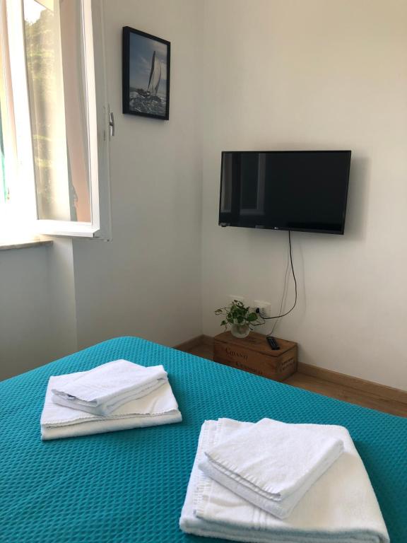 TV a/nebo společenská místnost v ubytování Harmony Affittacamere