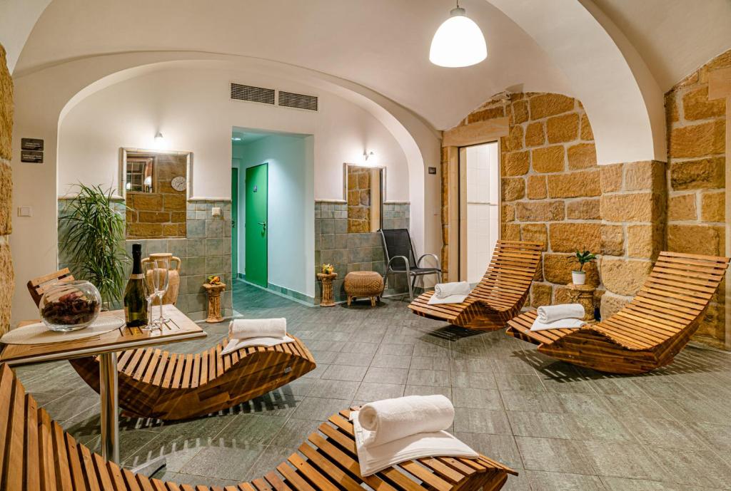 Posezení v ubytování Wellness Hotel Zámeček