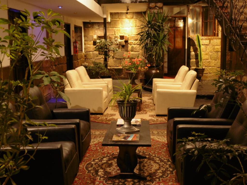 Area soggiorno di Hotel Montecristo Cusco