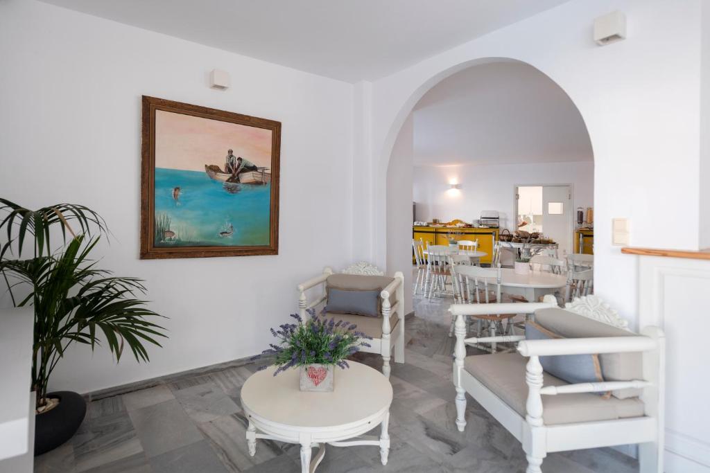 Zona d'estar a Hotel Aegeon