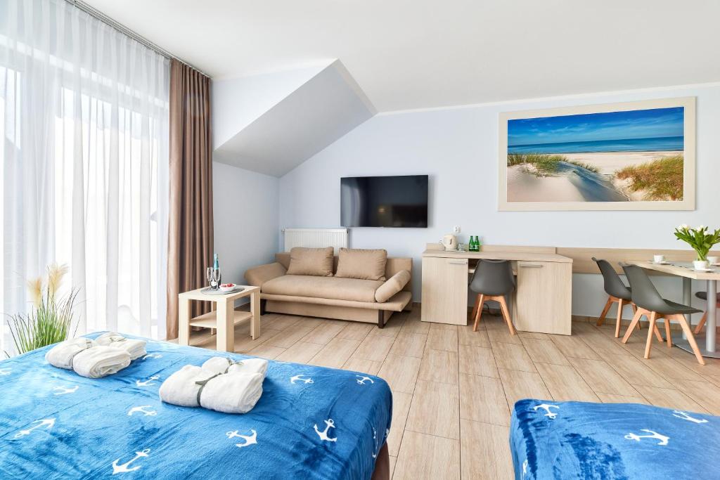 Posteľ alebo postele v izbe v ubytovaní Villa Polna