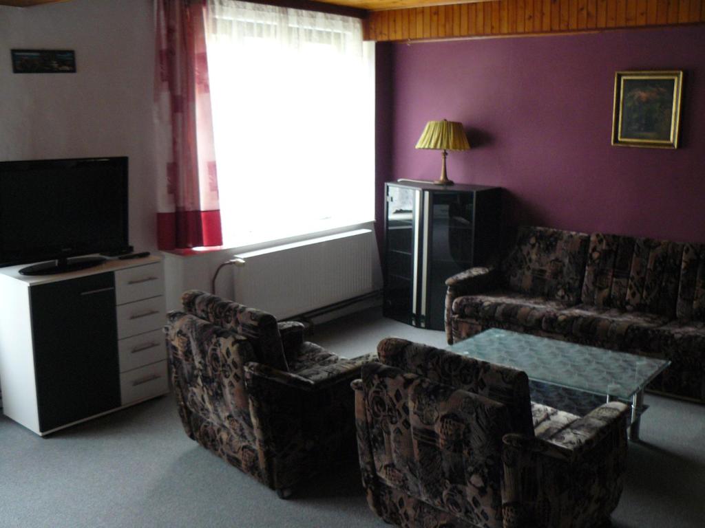 TV a/nebo společenská místnost v ubytování Apartmán U paní Věrky
