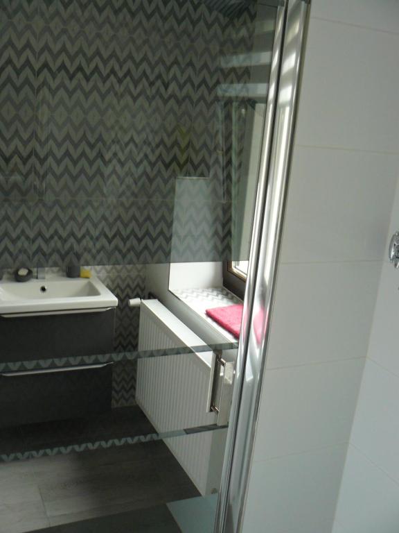 Koupelna v ubytování Apartmán U paní Věrky