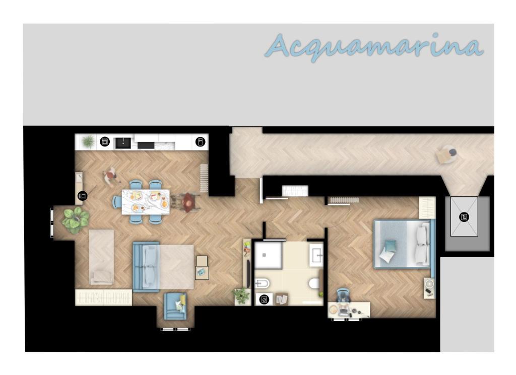 Plan piętra w obiekcie Casa Romano Suites
