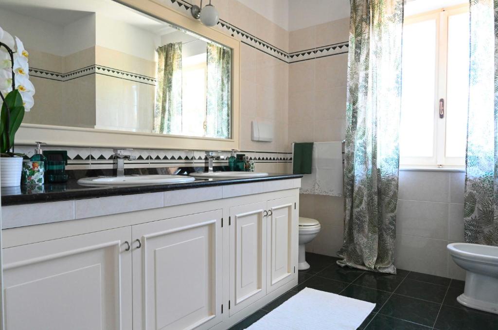 Koupelna v ubytování Aura Relais