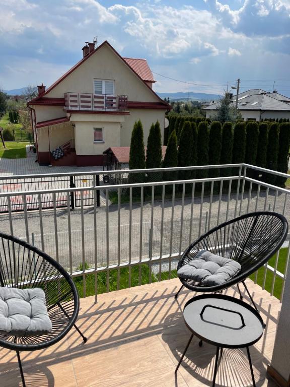 Balkón nebo terasa v ubytování Apartament LuxLook