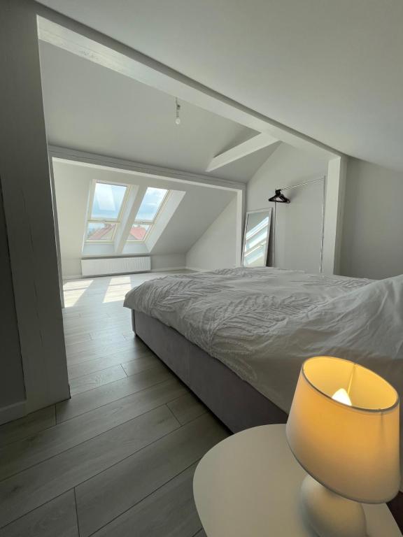 Postel nebo postele na pokoji v ubytování Apartament LuxLook