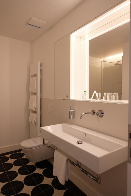 Koupelna v ubytování Hotel Lindenufer
