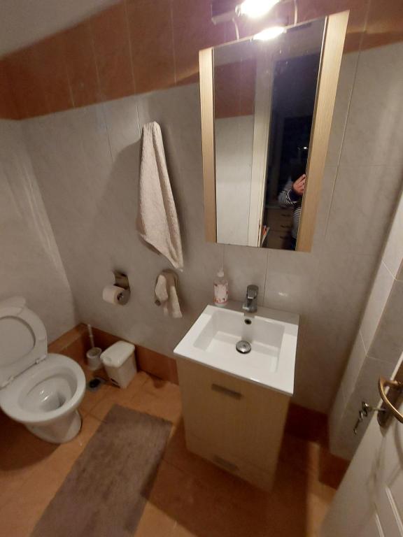 Koupelna v ubytování Siviri_Inn