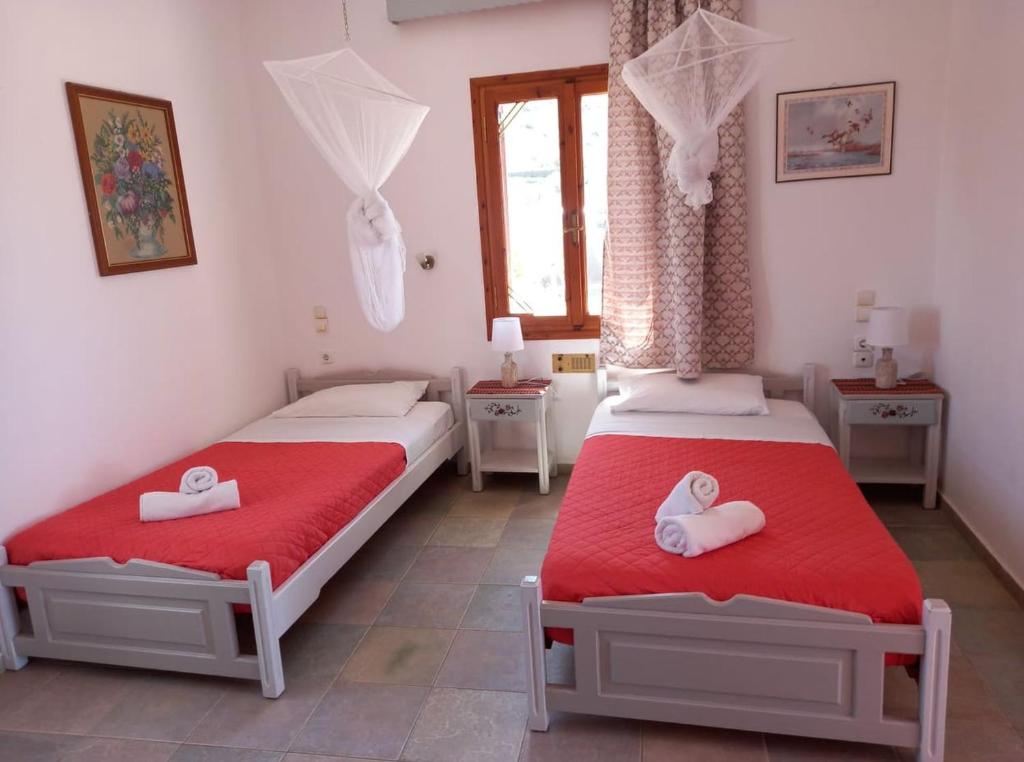 Postel nebo postele na pokoji v ubytování Pension Patelo