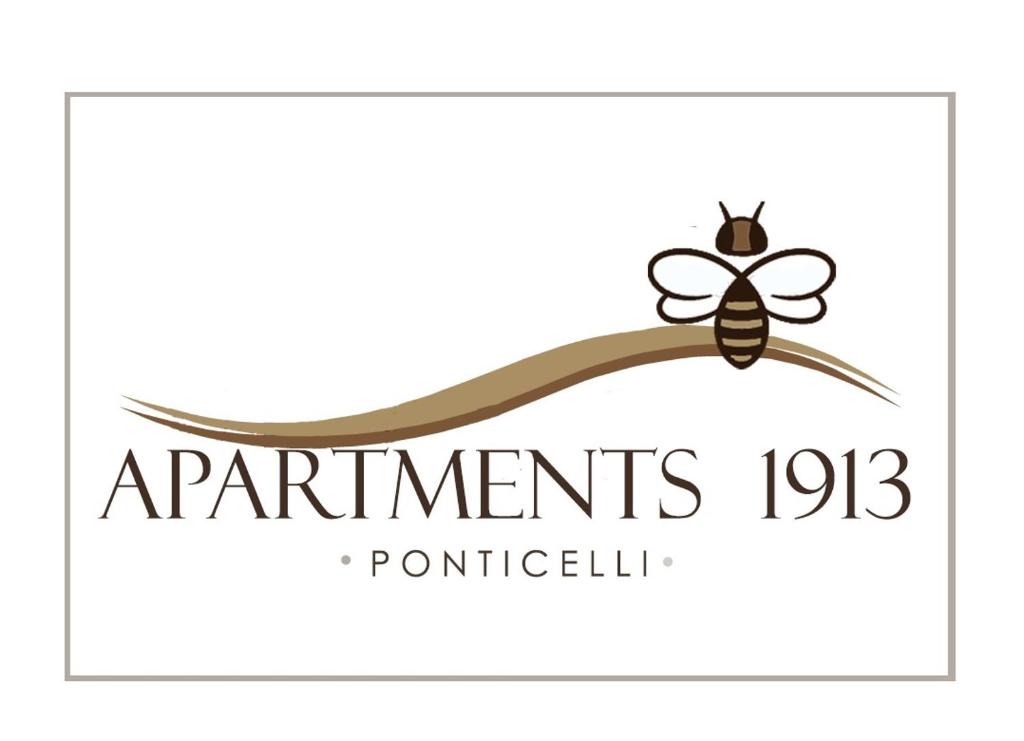 una abeja en un logotipo de rama en Apartment 1913 en Ponticelli