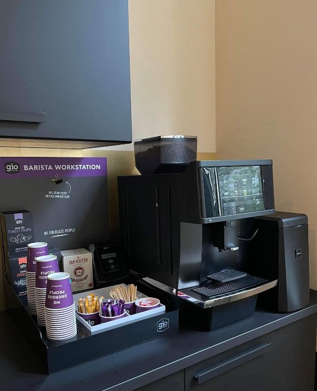 Kuchyň nebo kuchyňský kout v ubytování FD Hotels
