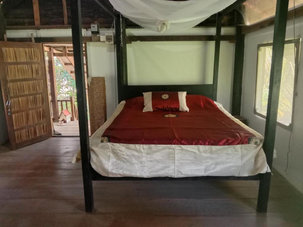 Postel nebo postele na pokoji v ubytování O'hamok family homestay
