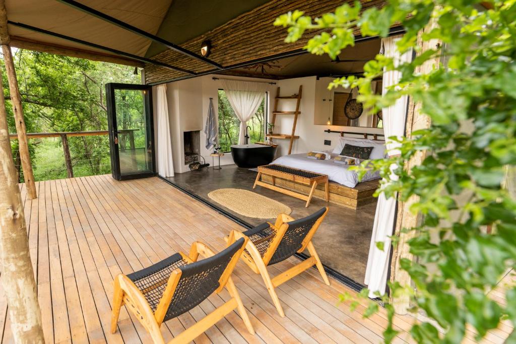 Zahrada ubytování Sasi Africa Luxury Tented Bush Lodge