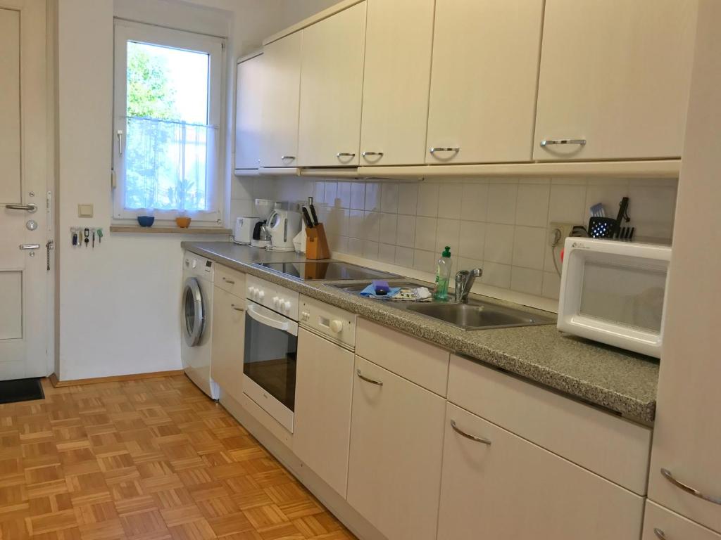 Kuchyň nebo kuchyňský kout v ubytování Ferienhaus Captain Hook