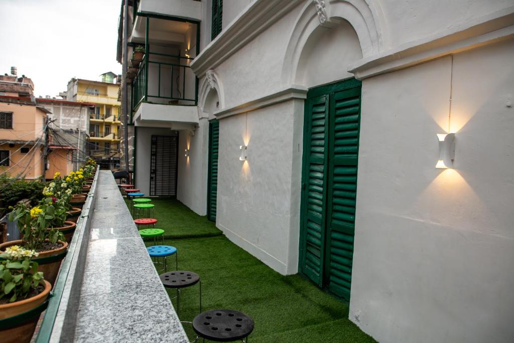 Zahrada ubytování Trekkers Hostel