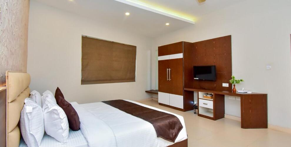 Postel nebo postele na pokoji v ubytování Hotel Le Sapphire